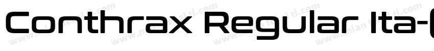 Conthrax Regular Ita字体转换